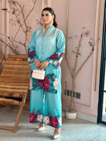 Spring Allure Printed Co-ords Set (2-Piece Stitched)