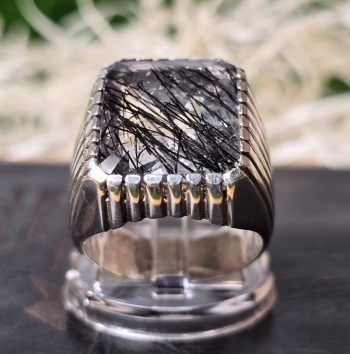 Silver Handmade Ring – Moe Najaf (Rutile Quartz) Stone